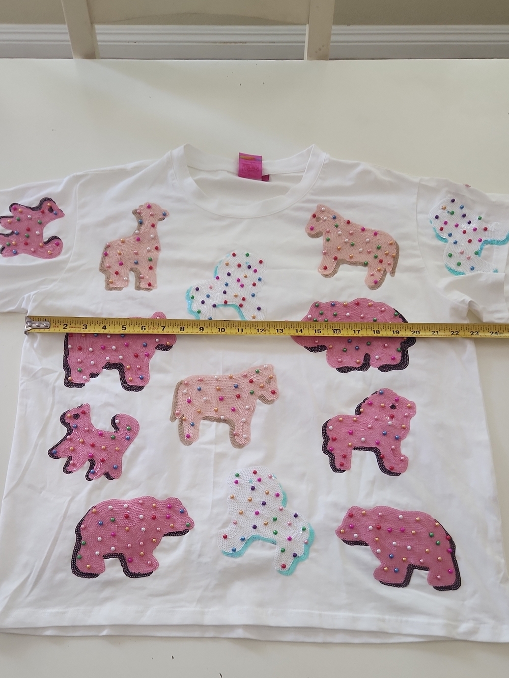 Queen of Sparkles Frosted Animal Crackers Tee Large - Picture 9 of 9